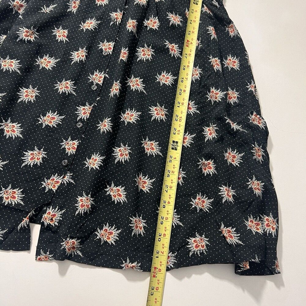 Denim Supply Ralph Lauren Babydoll‎ Dress Size XS  Floral Grunge Pockets V Neck - Picture 6 of 7